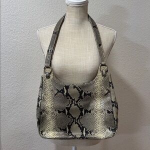 Viva Vintage Snake Print Shoulder Bag